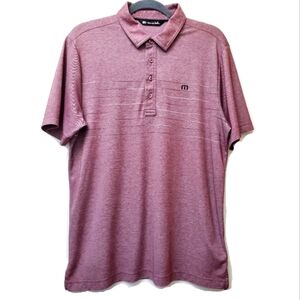Travis Mathew Light Purple Golf Polo Shirt Size Medium